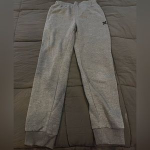 Hurley Boys’ Fleece Sweatpants Size YM in Heather Grey